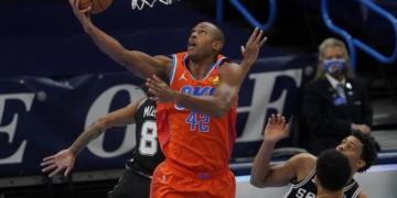 Horford anota 10 puntos, toma 7 rebotes y da 3 asistencias en revés del Thunder