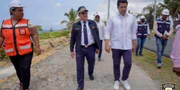 Nuestro director, General de Brigada, Minoru Matsunaga P. N, acompañó este sábado al ministro de Turismo, David Collado en la supervisión de los trabajos de construcción del Malecón de Santo Domingo Este y en la remodelacion de la Duarte con París.