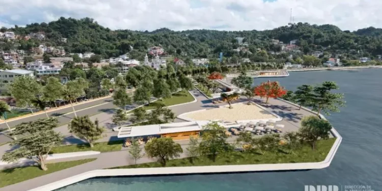 David Collado inicia el remozamiento del malecón de Samaná