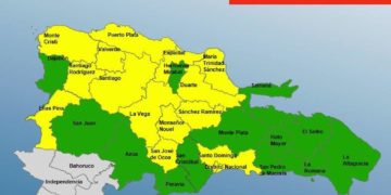 Alerta amarilla en provincias de República Dominicana por lluvias intensas