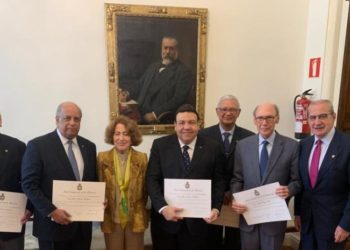 Cinco académicos dominicanos investidos en la Real Academia de la Historia de España