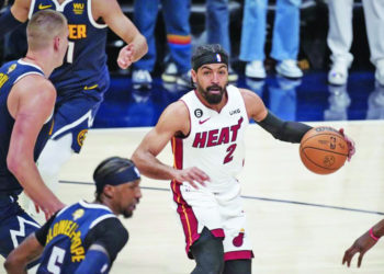 El Big 3 de Miami calentó la Final