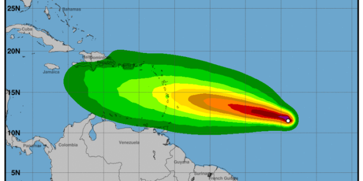 La tormenta Bret avanza en el Atlántico; Onamet recomienda estar atentos a los boletines oficiales
